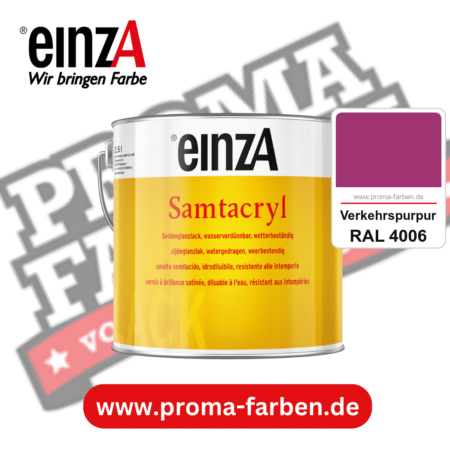 einzA Samtacryl kaufen bei Proma Farben RAL 4006 Verkehrspurpur