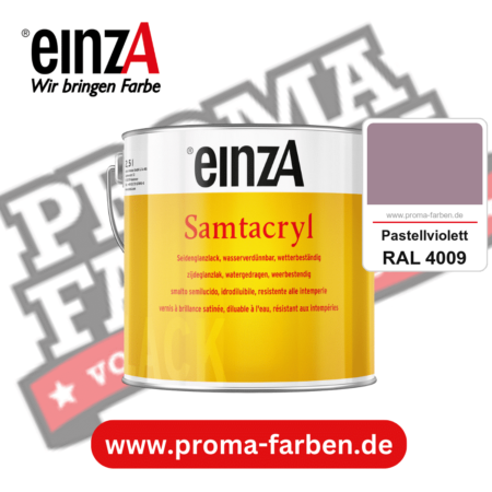 einzA Samtacryl kaufen bei Proma Farben RAL 4009 Pastellviolett