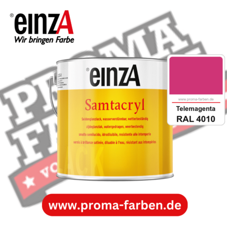 einzA Samtacryl kaufen bei Proma Farben RAL 4010 Telemagenta