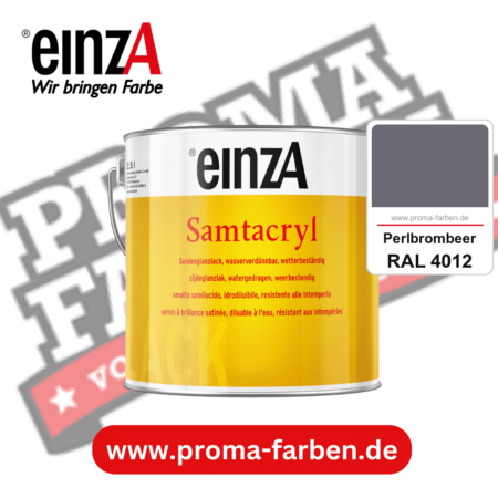 einzA Samtacryl kaufen bei Proma Farben RAL 4012 Perlbrombeer