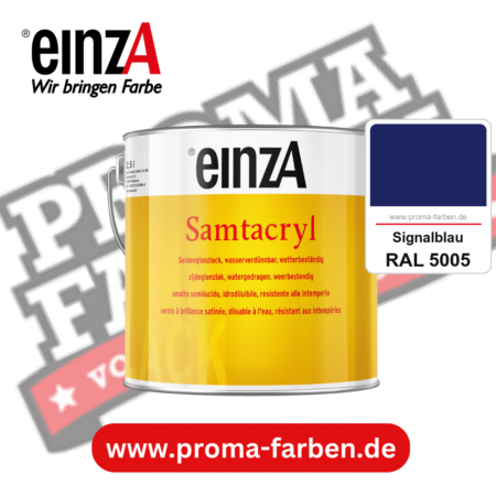 einzA Samtacryl kaufen bei Proma Farben RAL 5005 Signalblau
