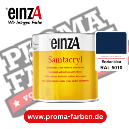 einzA Samtacryl kaufen bei Proma Farben RAL 5010 Enzianblau