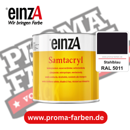 einzA Samtacryl kaufen bei Proma Farben RAL 5011 Stahlblau