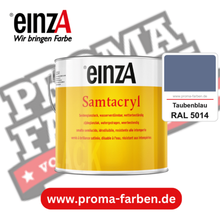 einzA Samtacryl kaufen bei Proma Farben RAL 5014 Taubenblau