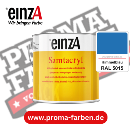 einzA Samtacryl kaufen bei Proma Farben RAL 5015 Himmelblau