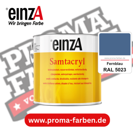 einzA Samtacryl kaufen bei Proma Farben RAL 5023 Fernblau