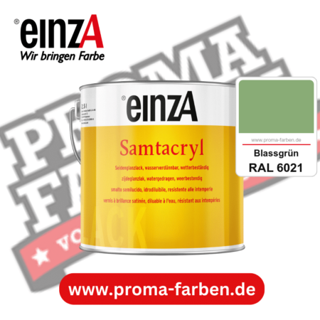 einzA Samtacryl kaufen bei Proma Farben RAL 6021 Blassgrün