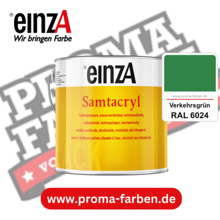 einzA Samtacryl kaufen bei Proma Farben RAL 6024 Verkehrsgrün
