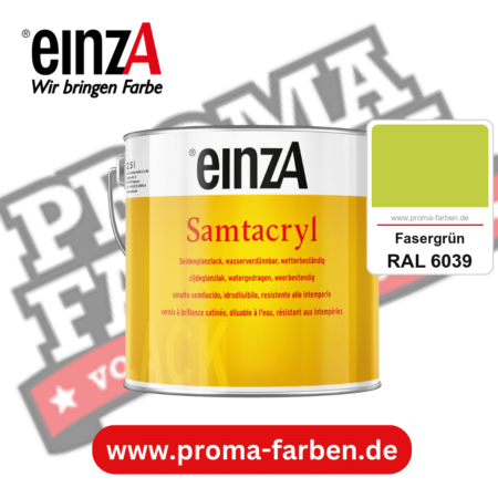 einzA Samtacryl kaufen bei Proma Farben RAL 6039 Fasergrün