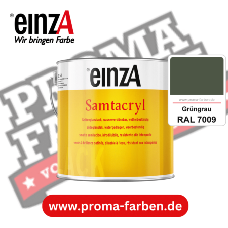 einzA Samtacryl kaufen bei Proma Farben RAL 7009 Grüngrau