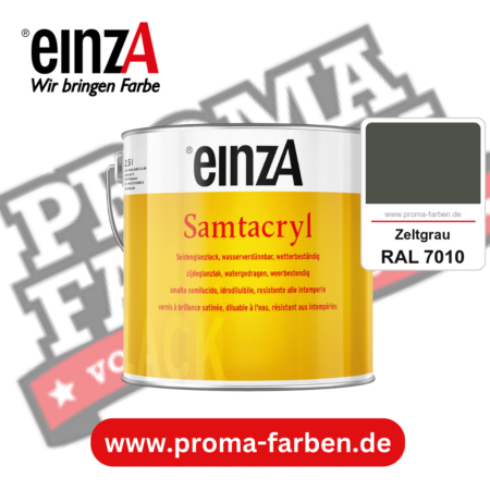 einzA Samtacryl kaufen bei Proma Farben RAL 7010 Zeltgrau