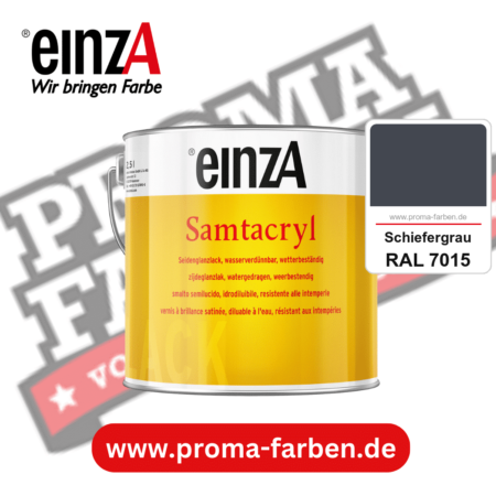 einzA Samtacryl kaufen bei Proma Farben RAL 7015 Schiefergrau