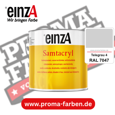 einzA Samtacryl kaufen bei Proma Farben RAL 7047 Telegrau 4