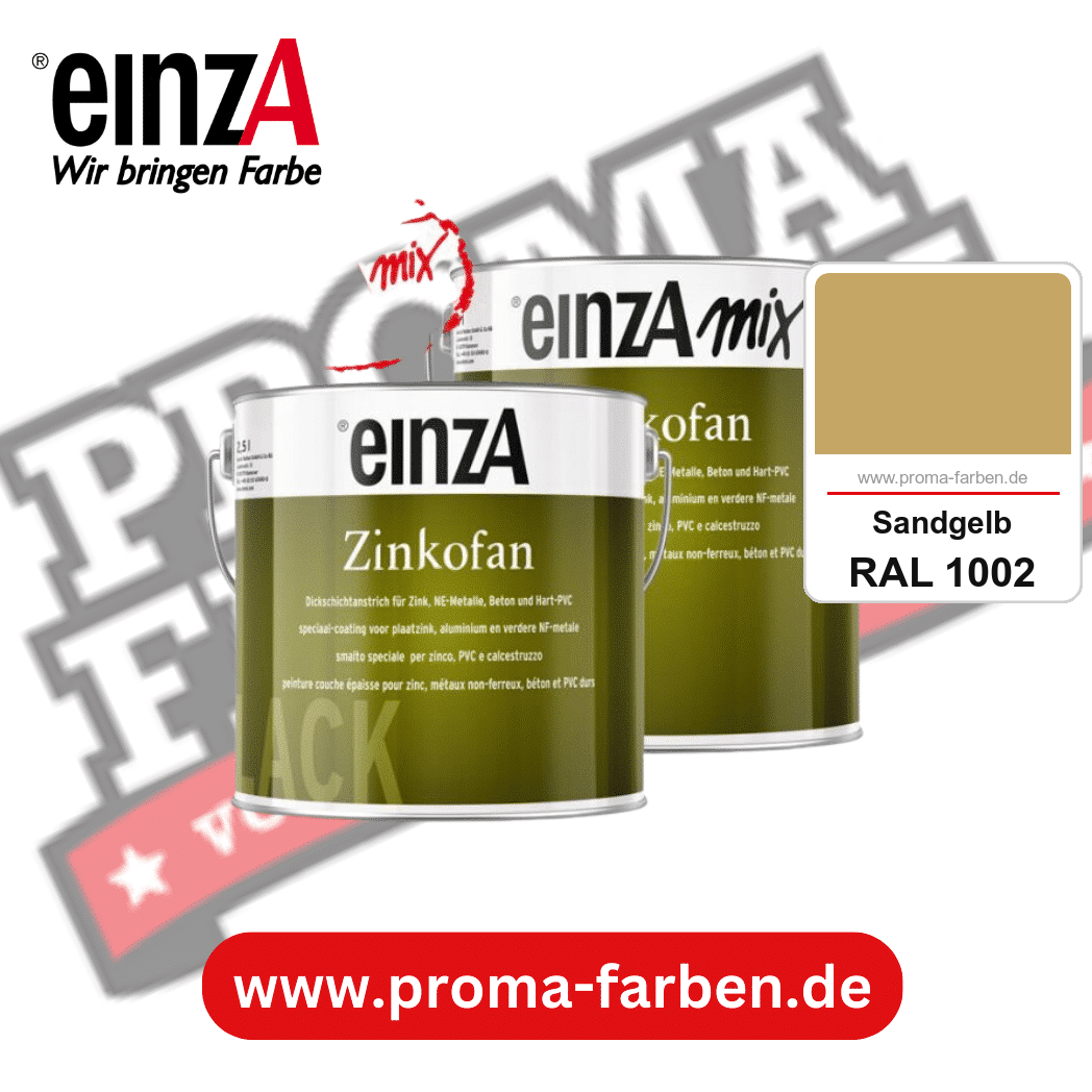 einzA Zinkofan kaufen bei Proma Farben RAL 1002 Sandgelb