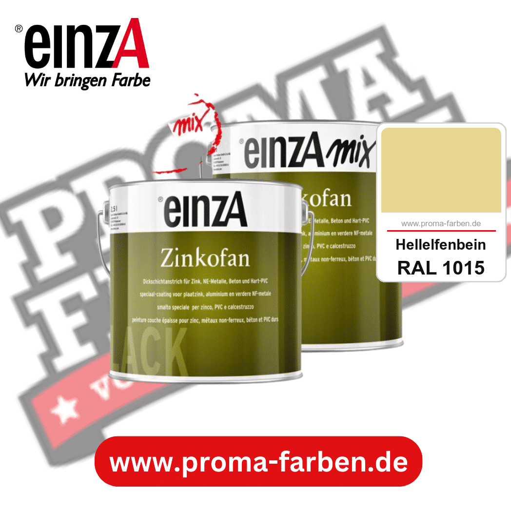 einzA Zinkofan kaufen bei Proma Farben RAL 1015 Hellelfenbein