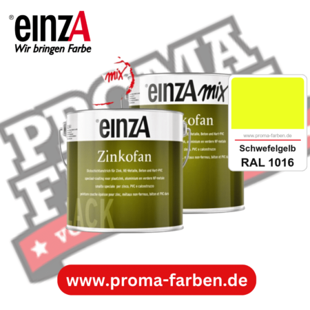 einzA Zinkofan kaufen bei Proma Farben RAL 1016 Schwefelgelb