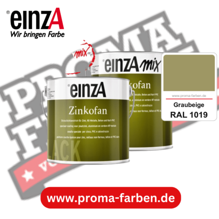 einzA Zinkofan kaufen bei Proma Farben RAL 1019 Graubeige