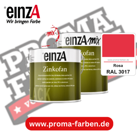 einzA Zinkofan kaufen bei Proma Farben RAL 3017 Rosa