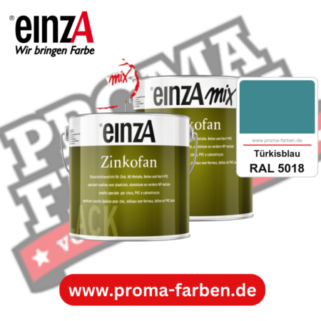 einzA Zinkofan kaufen bei Proma Farben RAL 5018 Türkisblau