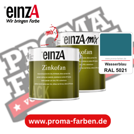 einzA Zinkofan kaufen bei Proma Farben RAL 5021 Wasserblau
