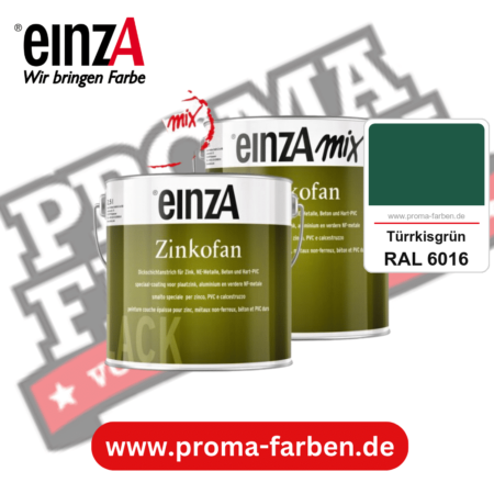 einzA Zinkofan kaufen bei Proma Farben RAL 6016 Türrkisgrün
