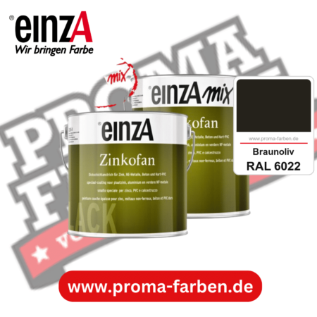 einzA Zinkofan kaufen bei Proma Farben RAL 6022 Braunoliv