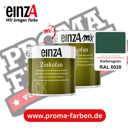 einzA Zinkofan kaufen bei Proma Farben RAL 6028 Kieferngrün
