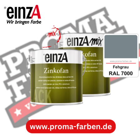 einzA Zinkofan kaufen bei Proma Farben RAL 7000 Fehgrau
