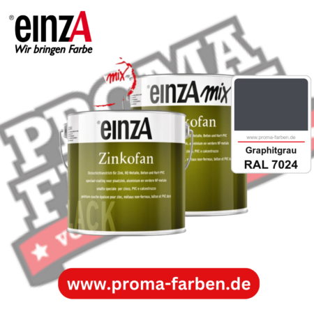 einzA Zinkofan kaufen bei Proma Farben RAL 7024 Graphitgrau