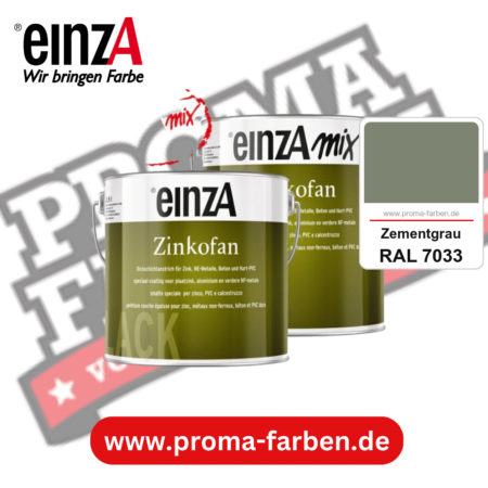 einzA Zinkofan kaufen bei Proma Farben RAL 7033 Zementgrau