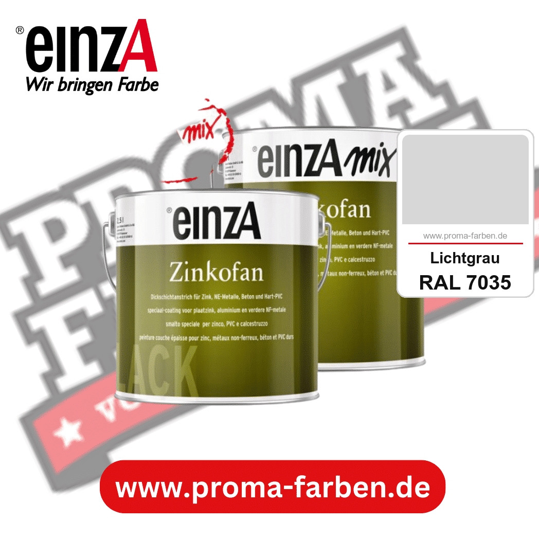 einzA Zinkofan kaufen bei Proma Farben RAL 7035 Lichtgrau