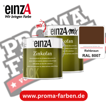 einzA Zinkofan kaufen bei Proma Farben RAL 8007 Rehbraun