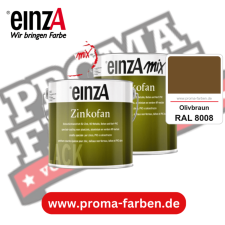 einzA Zinkofan kaufen bei Proma Farben RAL 8008 Olivbraun