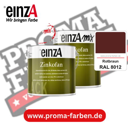 einzA Zinkofan kaufen bei Proma Farben RAL 8012 Rotbraun