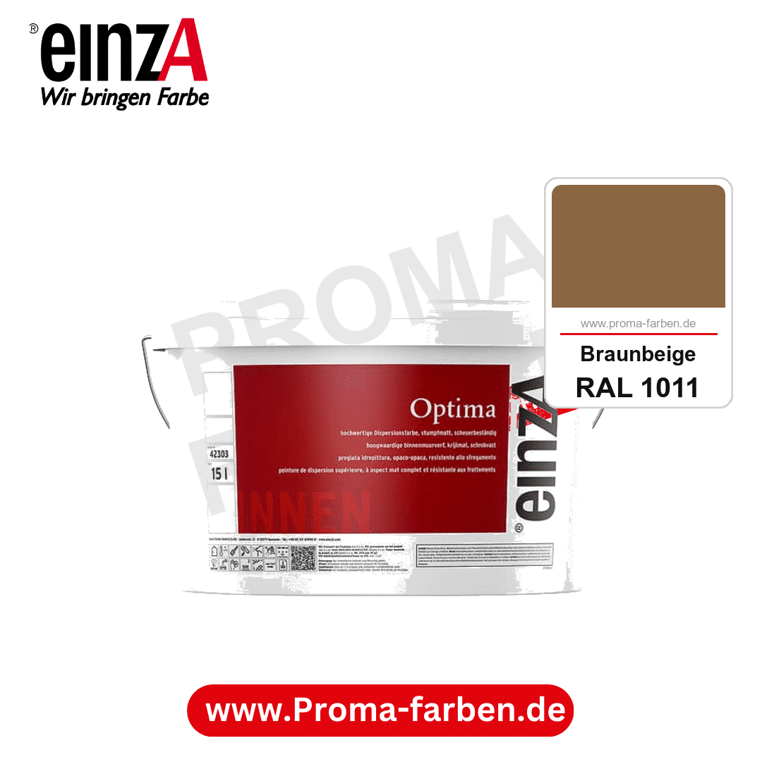 einzA Optima kaufen bei Proma Farben RAL 1011 Braunbeige