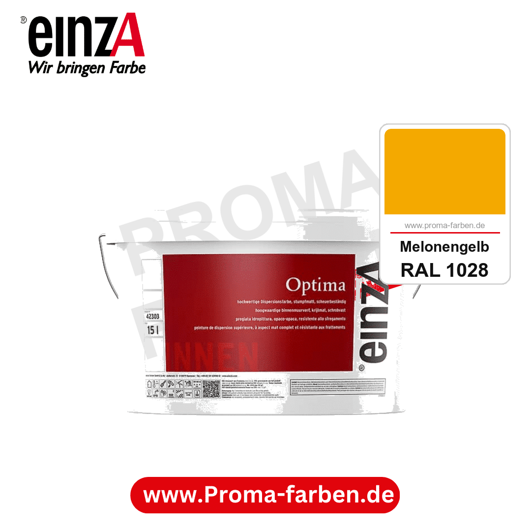 einzA Optima kaufen bei Proma Farben RAL 1028 Melonengelb