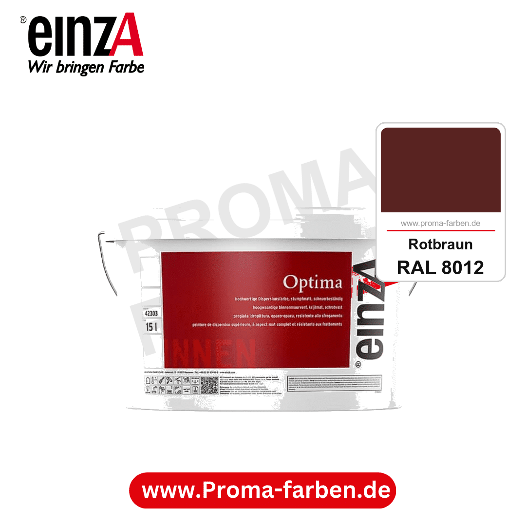 einzA Optima kaufen bei Proma Farben RAL 8012 Rotbraun