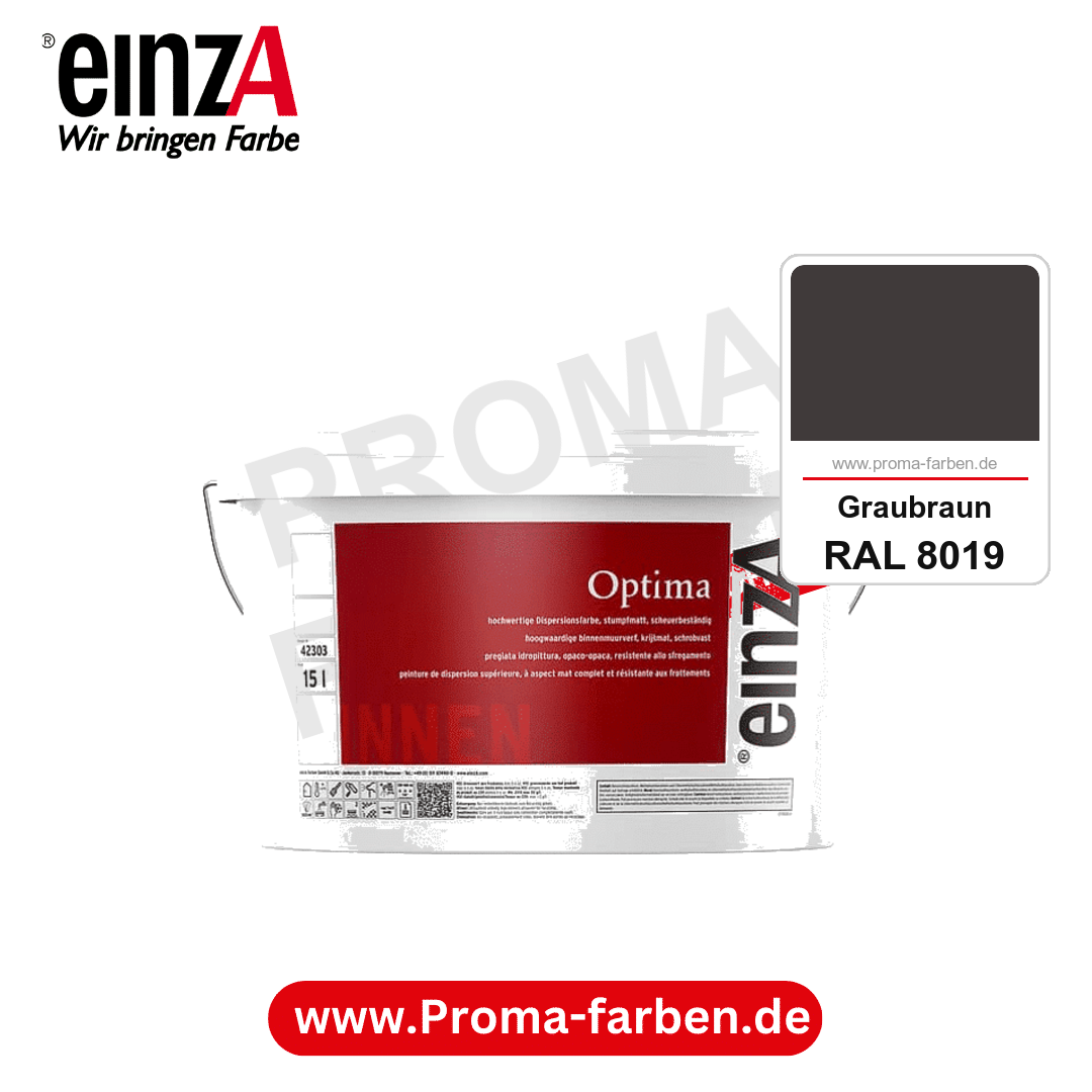 einzA Optima kaufen bei Proma Farben RAL 8019 Graubraun