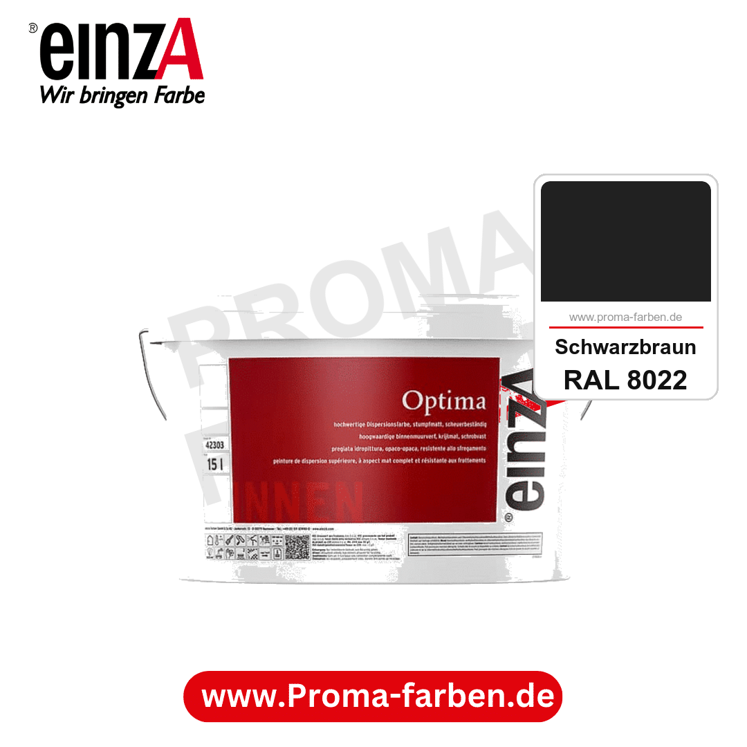 einzA Optima kaufen bei Proma Farben RAL 8022 Schwarzbraun