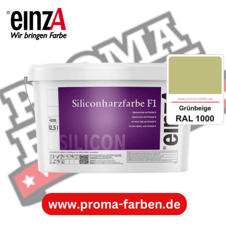 einzA Siliconharzfarbe F1 kaufen bei Proma Farben RAL 1000 Grünbeige