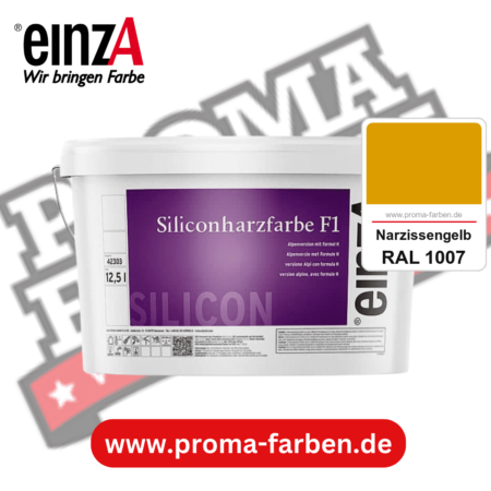 einzA Siliconharzfarbe F1 kaufen bei Proma Farben RAL 1007 Narzissengelb
