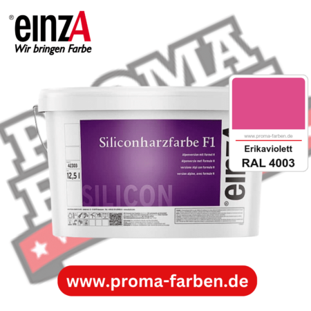 einzA Siliconharzfarbe F1 kaufen bei Proma Farben RAL 4003 Erikaviolett