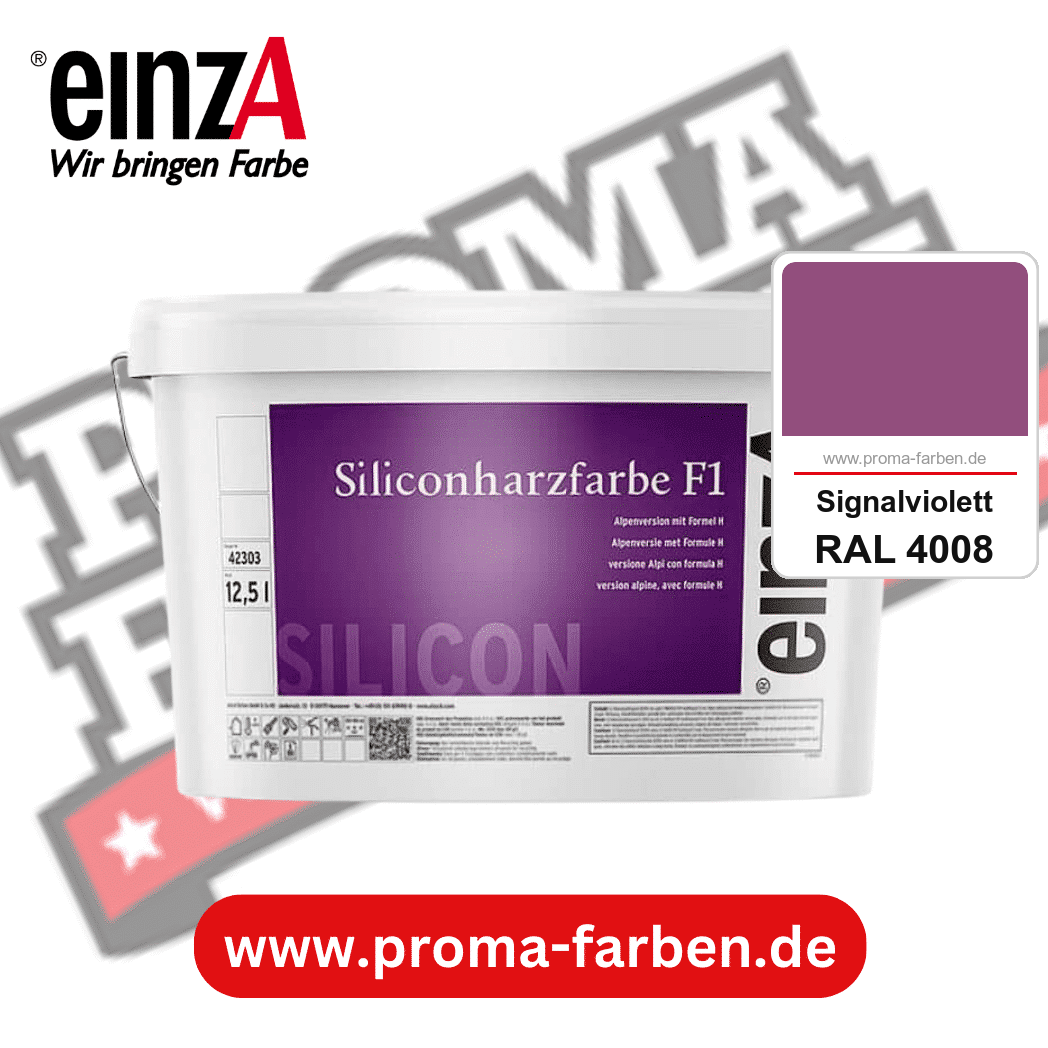 einzA Siliconharzfarbe F1 kaufen bei Proma Farben RAL 4008 Signalviolett