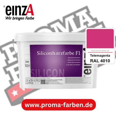 einzA Siliconharzfarbe F1 kaufen bei Proma Farben RAL 4010 Telemagenta