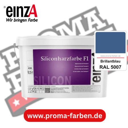 einzA Siliconharzfarbe F1 kaufen bei Proma Farben RAL 5007 Brillantblau