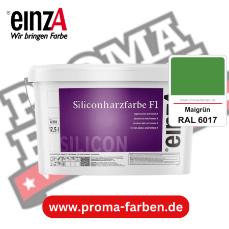 einzA Siliconharzfarbe F1 kaufen bei Proma Farben RAL 6017 Maigrün