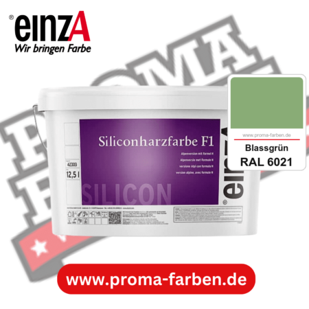 einzA Siliconharzfarbe F1 kaufen bei Proma Farben RAL 6021 Blassgrün