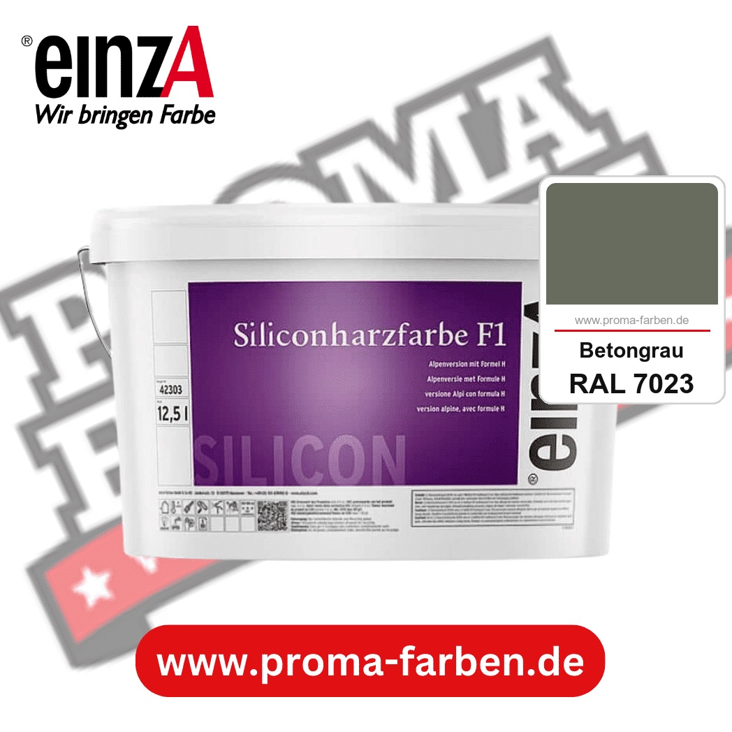 einzA Siliconharzfarbe F1 kaufen bei Proma Farben RAL 7023 Betongrau