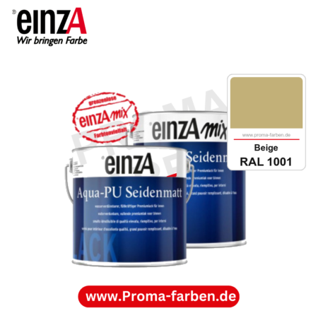 einzA Aqua-PU seidenmatt kaufen bei Proma Farben RAL 1001 Beige