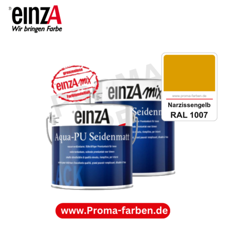 einzA Aqua-PU seidenmatt kaufen bei Proma Farben RAL 1007 Narzissengelb